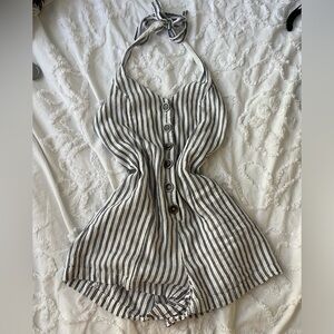 Striped Beachy romper